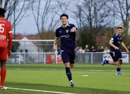 photo  la joie de mattéo poquet, auteur d’un doublé face à la roche. 