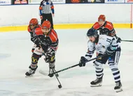 photo  kylian fauvel a inscrit le premier but pour les dogs de cholet face à meudon, samedi 28 février 2026. 