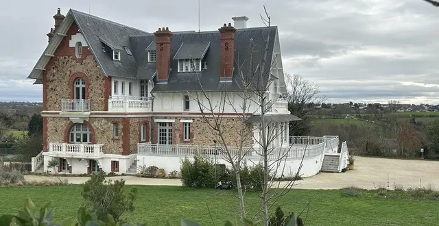 photo  l’arrière du château bonheur, à granville (manche), surplombe la campagne et l’école de musique intercommunale.  &copy;  ouest-france 