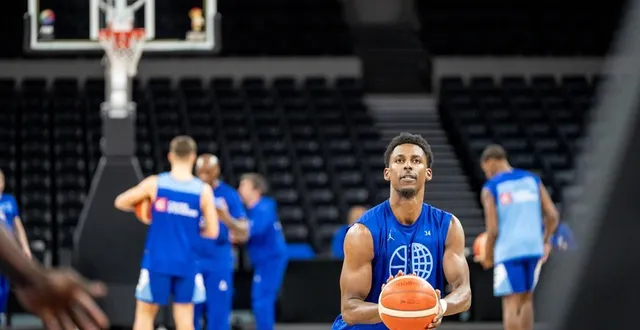 photo  jaylen hoard a rejoint l’équipe de france au mans, ce samedi 28 février 2026.
                     &copy;  le maine libre - xavier sarrat 