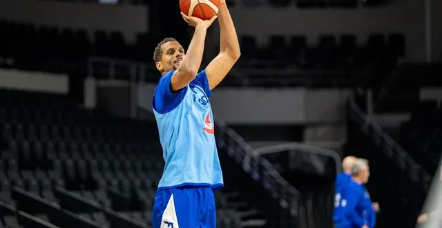 photo  petr cornelie à l’entraînement, ce samedi 28 février 2026, à antarès.  &copy;  le maine libre - xavier sarrat 