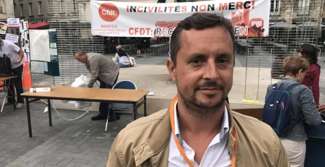 photo  gabriel magner, conducteur dans les transports publics nantais, secrétaire régional du comité régional transports en pays de la loire.  &copy;  dr 