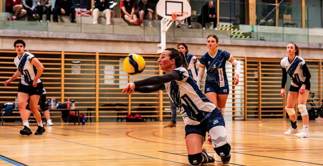 photo  mégane gazeau a été précieuse dans le troisième set face aux bleuets portes de bretagne, samedi 28 février 2026. coulaines a remporté son deuxième match de la saison en n3f et laisse la dernière place à son adversaire du soir.  &copy;  archives arnaud despelchain 