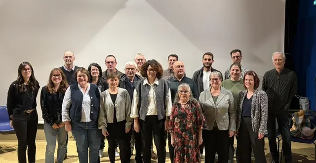 photo  l’équipe composée pour moitié d’élus sortants et pour moitié de nouveaux candidats.  &copy;  co 