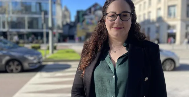 photo  aurore lahondès est la tête d’une liste rassemblement national à angers (maine-et-loire) pour les élections municipales des 15 et 22 mars 2026.  &copy;  ouest-france 