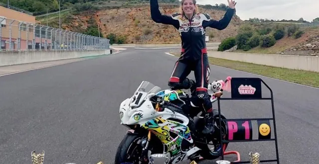 photo  championne de france de vitesse moto en catégorie 600 cm 3 en 2022, l’arnageoise amélie viel a été victime d’un grave accident de moto jeudi 26 février 2026 au mans (sarthe).  &copy;  go ouest 