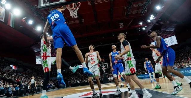 photo  petr cornelie et l’équipe de france ont battu la hongrie, ce dimanche 1er mars 2026 à antarès, en éliminatoires de la coupe du monde 2027.  &copy;  le maine libre - xavier sarrat 