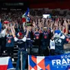 photo le mans, dimanche 1er mars 2026. le kop france basket (kfb) a retrouvé antarès pour son plus grand bonheur et a poussé derrière les bleus.