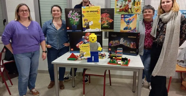 photo  le bureau de l’association de l’école jean-madeleine, à droite nelly maugin la présidente.  &copy;  ape 