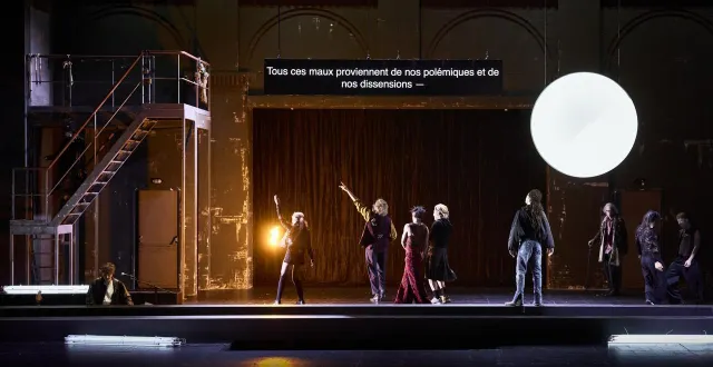 photo  une image des répétitions du « songe » adapté de shakespeare et de federico garcia lorca.  &copy;  christophe raynaud de lage 