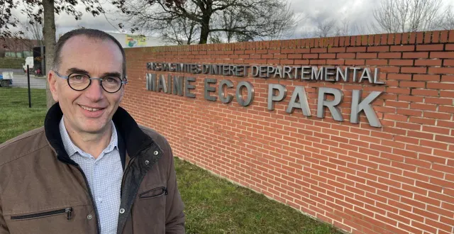 photo  david chollet, président du syndicat mixte d’aménagement de maine éco park.  &copy;  ouest-france. 