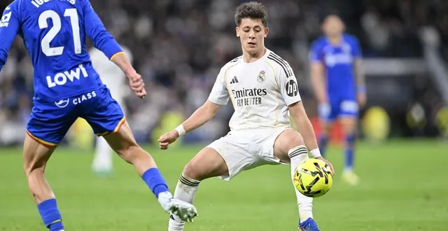 photo  arda guler et le real madrid se sont inclinés face à getafe (1-0), ce lundi 2 mars.  &copy;  burak akbulut / afp 