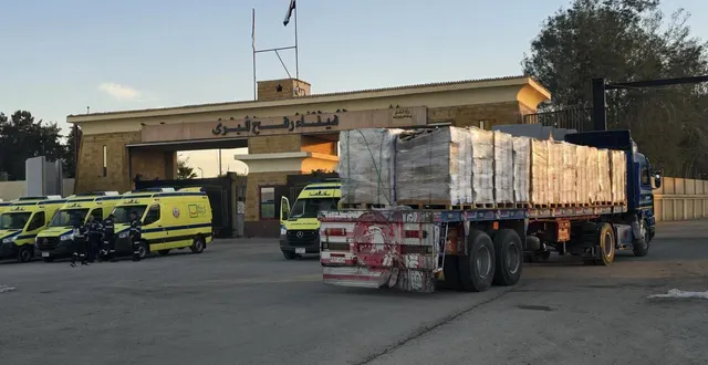 photo  israël a annoncé lundi 2 mars 2026 qu’il allait rouvrir le lendemain le point de passage de kerem shalom, situé au sud de la bande de gaza.  &copy;  ahmed sayed / anadolu via afp 