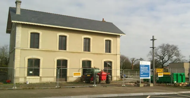 photo  en gare de torfou, un café cantine et de coworking devrait ouvrir au printemps 2027.  &copy;  ouest-france 
