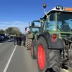 photo  mûrs-erigné, mardi 3 mars 2026. les agriculteurs en place, avant de prendre le départ pour rejoindre l' a87n. 