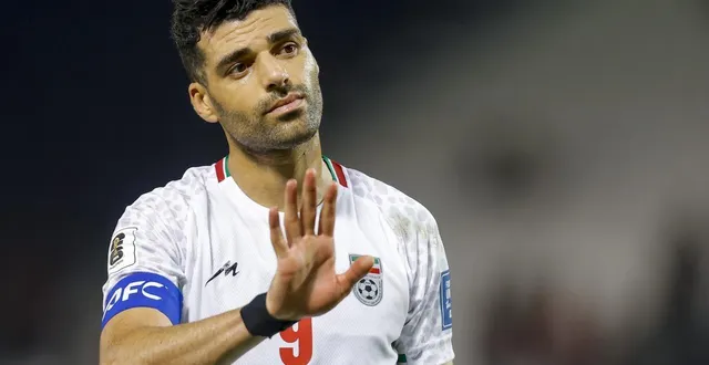 photo  l’attaquant mehdi taremi lors d’un match entre le qatar et l’iran à doha, le 5 juin 2025.  &copy;  karim jaafar / afp 