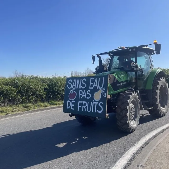 photo les agriculteurs revendiquent une gestion différente de l’eau.  ©  ouest-france