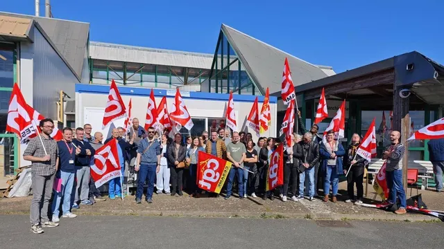 photo info  les agents et agentes de la blanchisserie du chu d’angers étaient en grève, ce mardi 3 mars 2026. 
