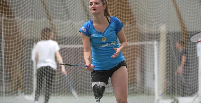 photo  joueuse de l’équipe de france, coraline bergeron se fixe des objectifs élevés et ne cache pas avoir déjà les jeux paralympiques à los angeles en ligne de mire.  &copy;  co - marie delage 