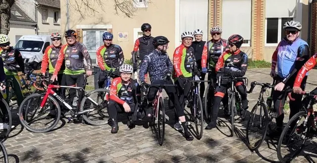 photo  les licenciés allonnais lors de leur dernière sortie hivernale.  &copy;  le maine libre 