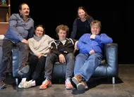 photo  avec les regards et conseils de jean-pierre artur, jérôme paillat, marie veron, jacques montembault et carole galisson se régalent d’une pièce de boulevard : « le syndrome de l’écossais ». 