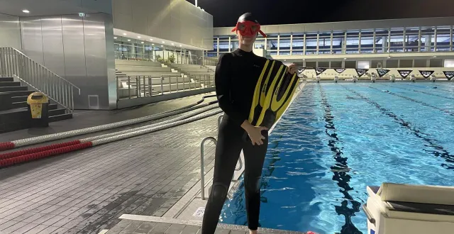 photo  on a testé l’apnée, le mardi 24 février 2026 à caen.  &copy;  ouest-france 