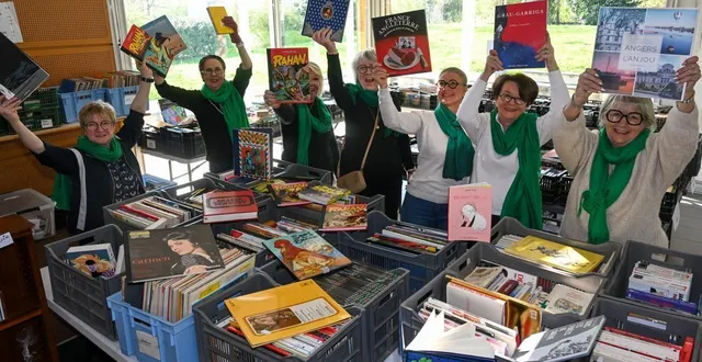 photo  angers, salle auguste-chupin, le 4 mars 2026. la grande vente caritative de livres est organisée conjointement par les clubs agora et ladies’circle.  &copy;  co – laurent combet 