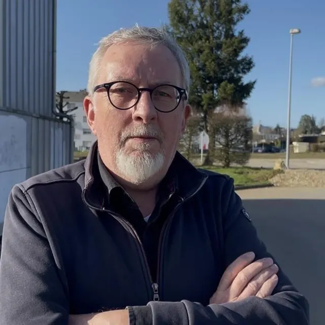 photo pascal catherine, conseiller d’opposition est candidat lutte ouvrière aux prochaines élections municipales du 15 et 22 mars 2026 à flers (orne).  ©  ouest-france