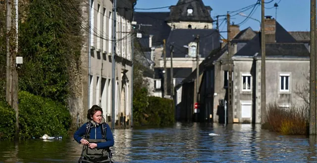 photo  le village de cheffes-sur-loire a été durement touché par les inondations, en maine-et-loire.  &copy;  franck dubray / ouest france 