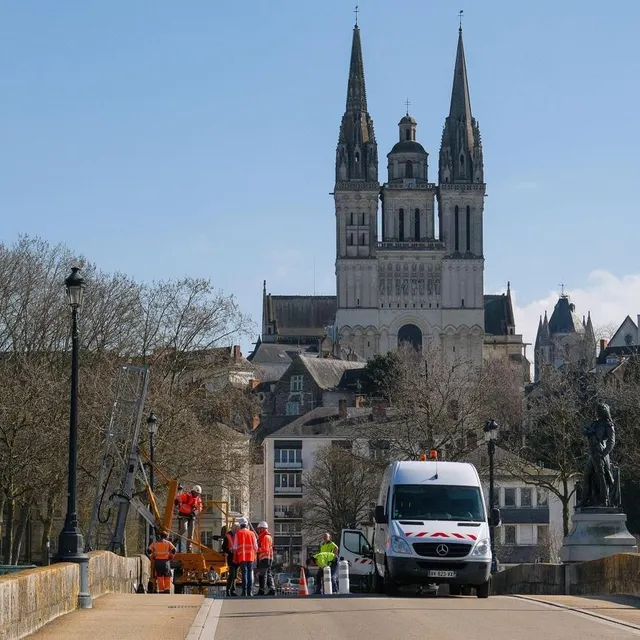 Le pont de Verdun est le plus ancien pont d’Angers. Simon Torlotin / Ouest-France photo le pont de verdun est le plus ancien pont d’angers. © simon torlotin / ouest-france