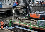 photo  la destruction du parking central sur la vilaine, dans le centre-ville de rennes (ille-et-vilaine), est citée en exemple par i4ce parmi les mesures mises en place par les municipalités en faveur de la lutte contre le réchauffement climatique. 