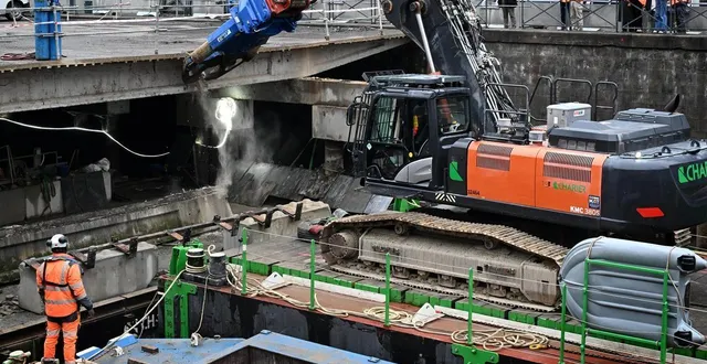 photo  la destruction du parking central sur la vilaine, dans le centre-ville de rennes (ille-et-vilaine), est citée en exemple par i4ce parmi les mesures mises en place par les municipalités en faveur de la lutte contre le réchauffement climatique.  &copy;  marc ollivier/ouest-france 