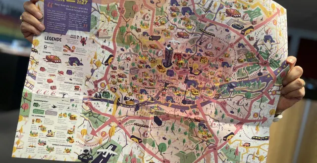 photo  la carte dessinée de margot medkour, la candidate de nantes populaire.  &copy;  ouest-france 