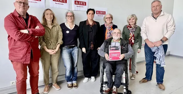 photo  les représentants des associations du collectif alerte dans les pays de la loire, ce mercredi dans les locaux de la maison des hommes et des techniques, au parc des chantiers, sur l’île de nantes.  &copy;  ouest-france 