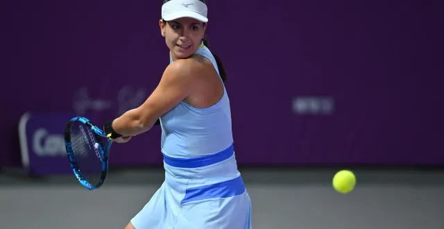 photo  lucrezia stefanini lors de l’open de transylvanie, le 3 février 2026.  &copy;  alex nicodim / nurphoto via afp 