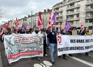 photo  plusieurs centaines de manifestants avaient défilé dans le centre-ville d’angers le 14 février pour défendre les soignants des urgences du chu. 