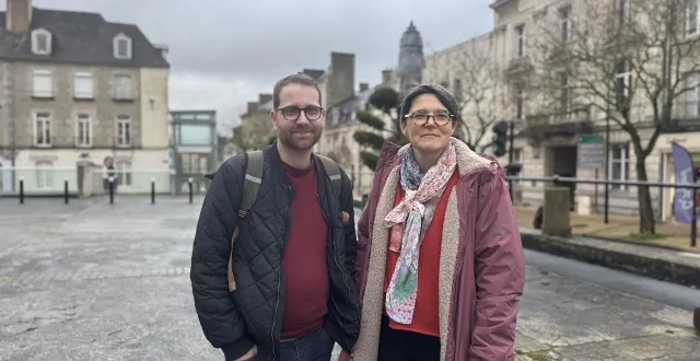 photo  johnny lafresnaye et lydie buguet mènent la liste de la gauche unie à alençon (orne).  &copy;  ouest-france 