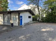 photo  les enquêteurs avaient placé sous scellés le club house, situé près des terrains de pétanque de la bourgeonnière, le 17 septembre 2025. 