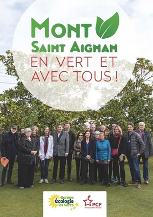 photo  la liste divers gauche �mont-saint-aignan en vert et avec tous�!�. 