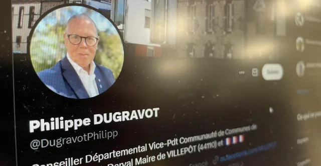 photo  le compte x de philippe dugravot, ouvert en 2016, est public.  &copy;  ouest-france 