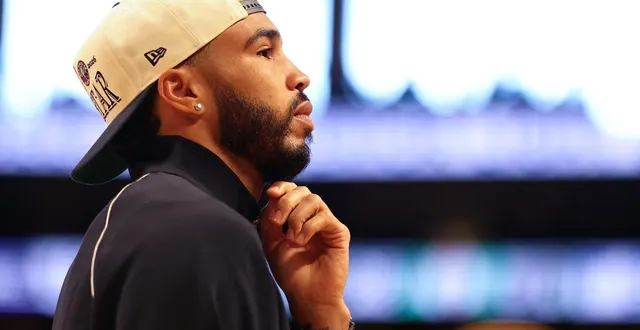photo  jayson tatum serait proche d’un retour après sa blessure au tendon d’achille  &copy;  luiza moraes / afp 