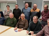 photo  le nouveau bureau de la société l’union agricole de thouarcé, avec au 1er rang, assis à gauche : gilbert anger, président. 