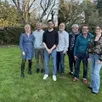 photo de gauche à droite, le candidat maire et ses adjoints : maud constant, cyrille regnier, christophe raite, alain saint oyant, brigitte retailleau, jean-baptiste leclercq, lydia gobilliard.