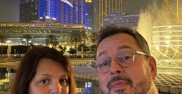 photo  sandrine goutière et son mari arnaud diebold sont bloqués à dubaï depuis une semaine.  &copy;  image transmise 