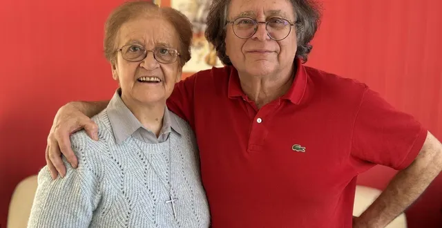 photo  angers, le 3 mars 2026. sœur noëlle cotillon, qui dirige les chœurs de saint-maur, conduira avec olivier villeret, chef de la chorale et orchestre vox campus, le concert donné en commun le 15 mars.  &copy;  co 