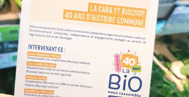 photo conférence-débat : la caba et biocoop, 40 ans d’histoire commune &copy; biocoop
