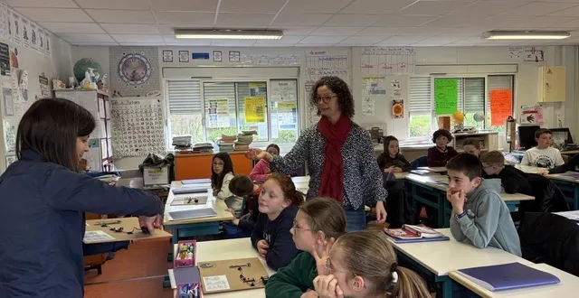 photo  tout un projet pédagogique a été mis en place autour du futur échange avec un ou une astronaute de l’iss.  &copy;  ouest-france 