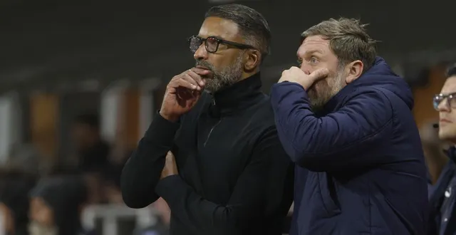 photo  habib beye et jacques abardonado, à brest, le 20 février 2026.  &copy;  thierry creux / ouest-france 