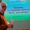 photo dominique perrin, président de l’association bercé, naturellement, lors de son assemblée générale.