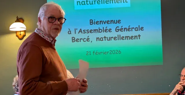 photo  dominique perrin, président de l’association bercé, naturellement, lors de son assemblée générale.  &copy;  ouest-france 